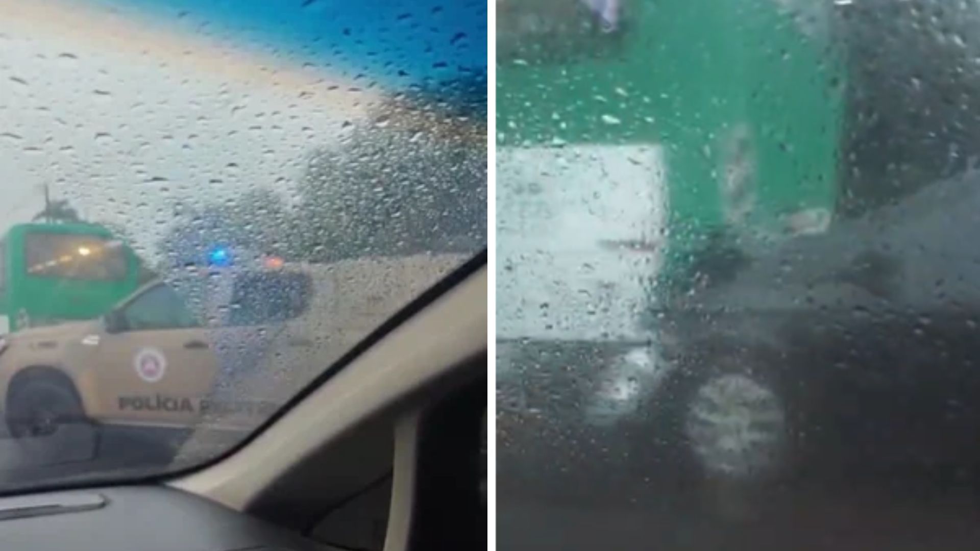 Carro bate em &ocirc;nibus e deixa dois feridos na Avenida Paralela, em Salvador