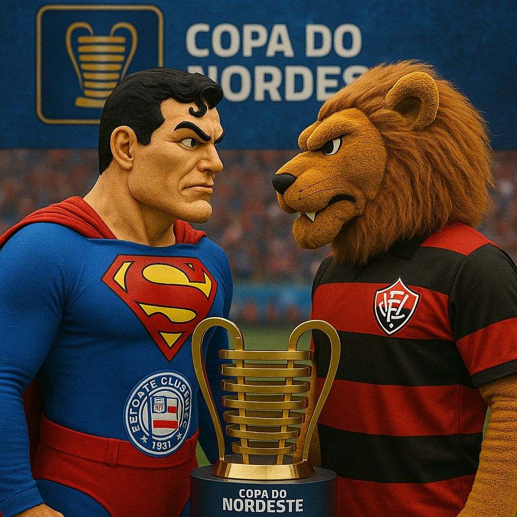 Futebol baiano é o maior campeão da Copa do Nordeste. Foto:  Feito por IA