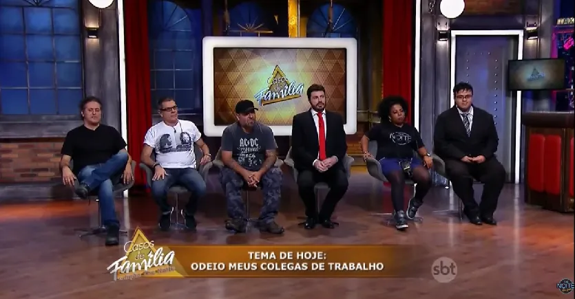Vish, deu ruim! Elenco do The Noite no Casos de Família