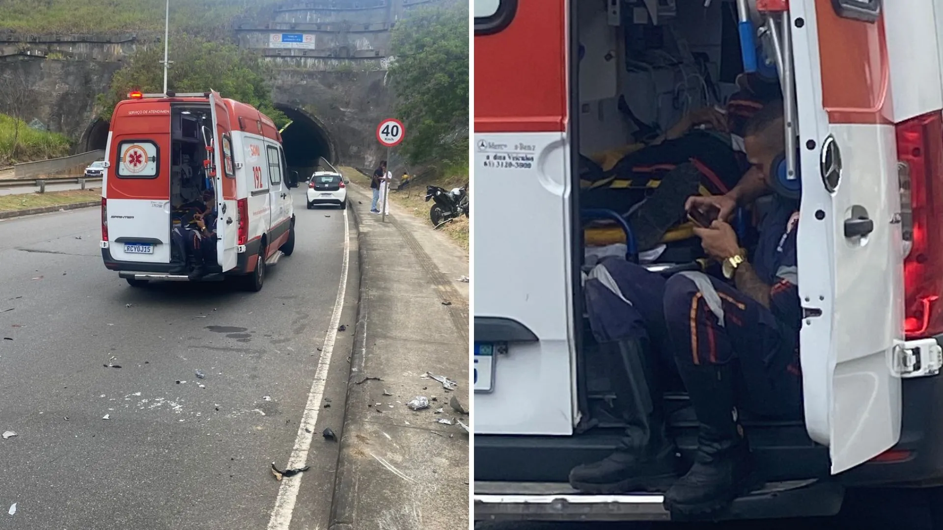 Tentativa de assalto na Av. Gal Costa. Foto: Leitor Aratu On