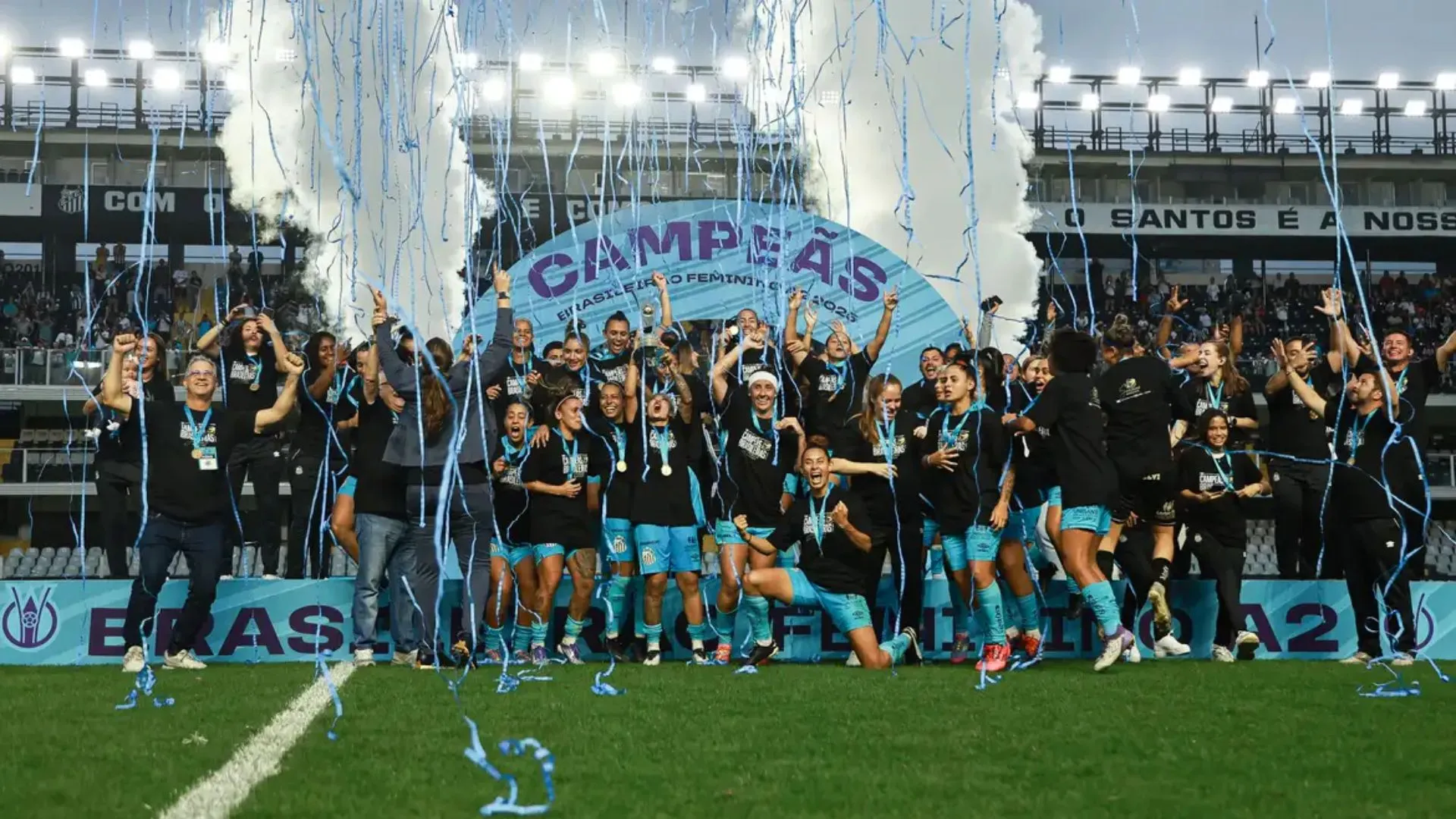 Santos campeão Brasileirão Feminino A2