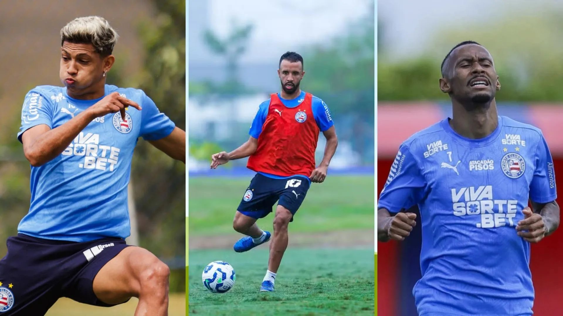 Quando voltam Pulga, Caio e Ademir? Torcedores do Bahia sofrem com lesões
