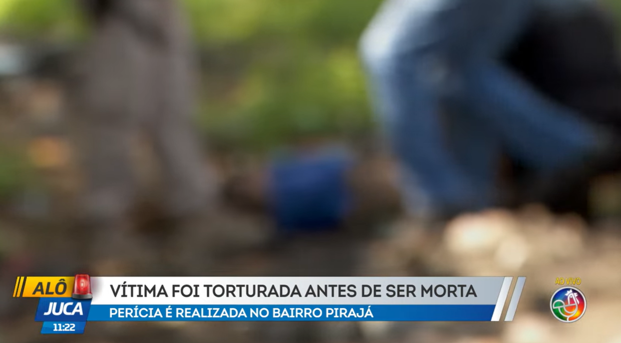 Homem &eacute; assassinado e tem corpo desovado em Piraj&aacute;, em Salvador. Foto: Reprodu&ccedil;&atilde;o TV Aratu 