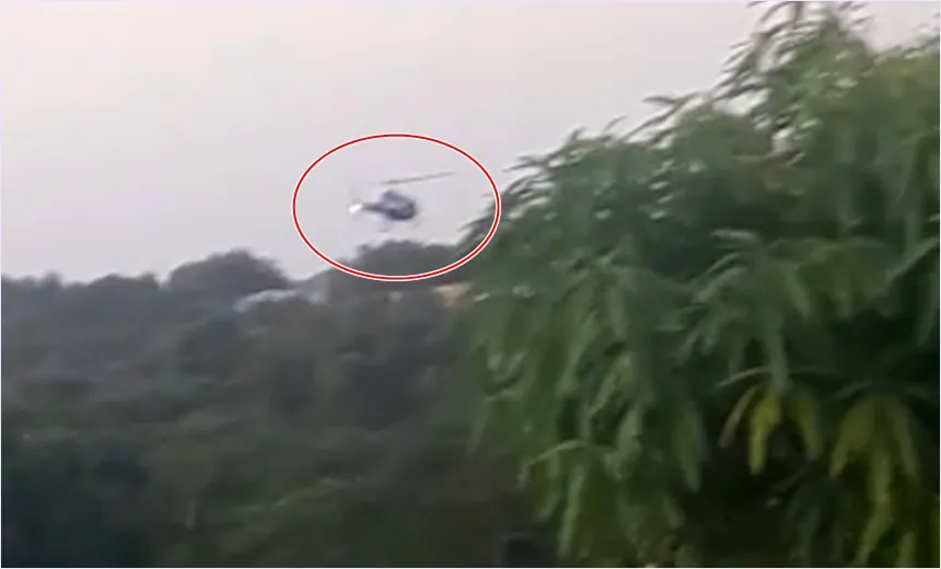 Vídeo mostra PMs de helicóptero abrindo fogo contra bandidos na Engomadeira