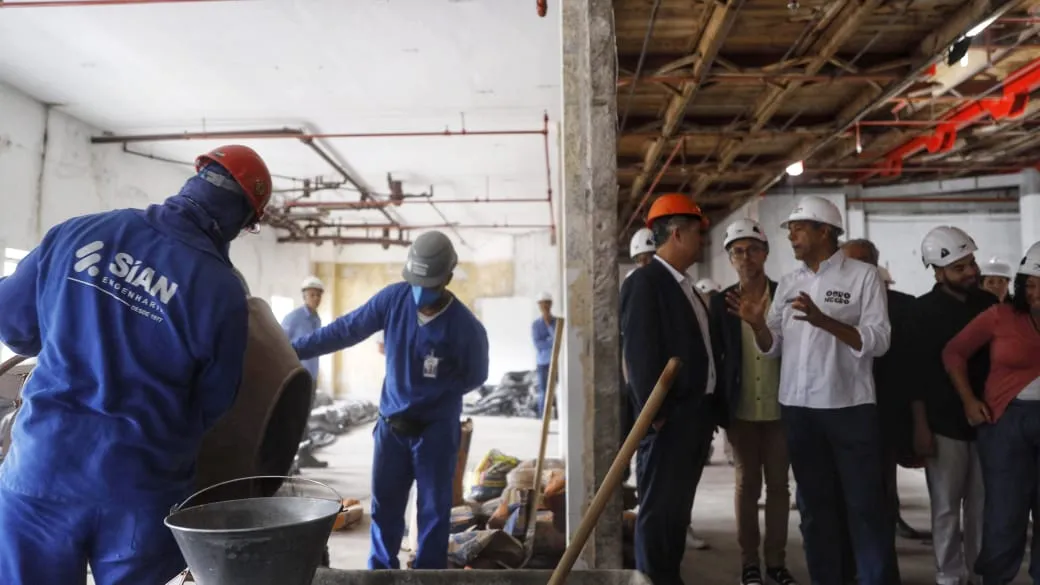 Obras do TCA entram em nova fase com visitas educativas; veja fotos