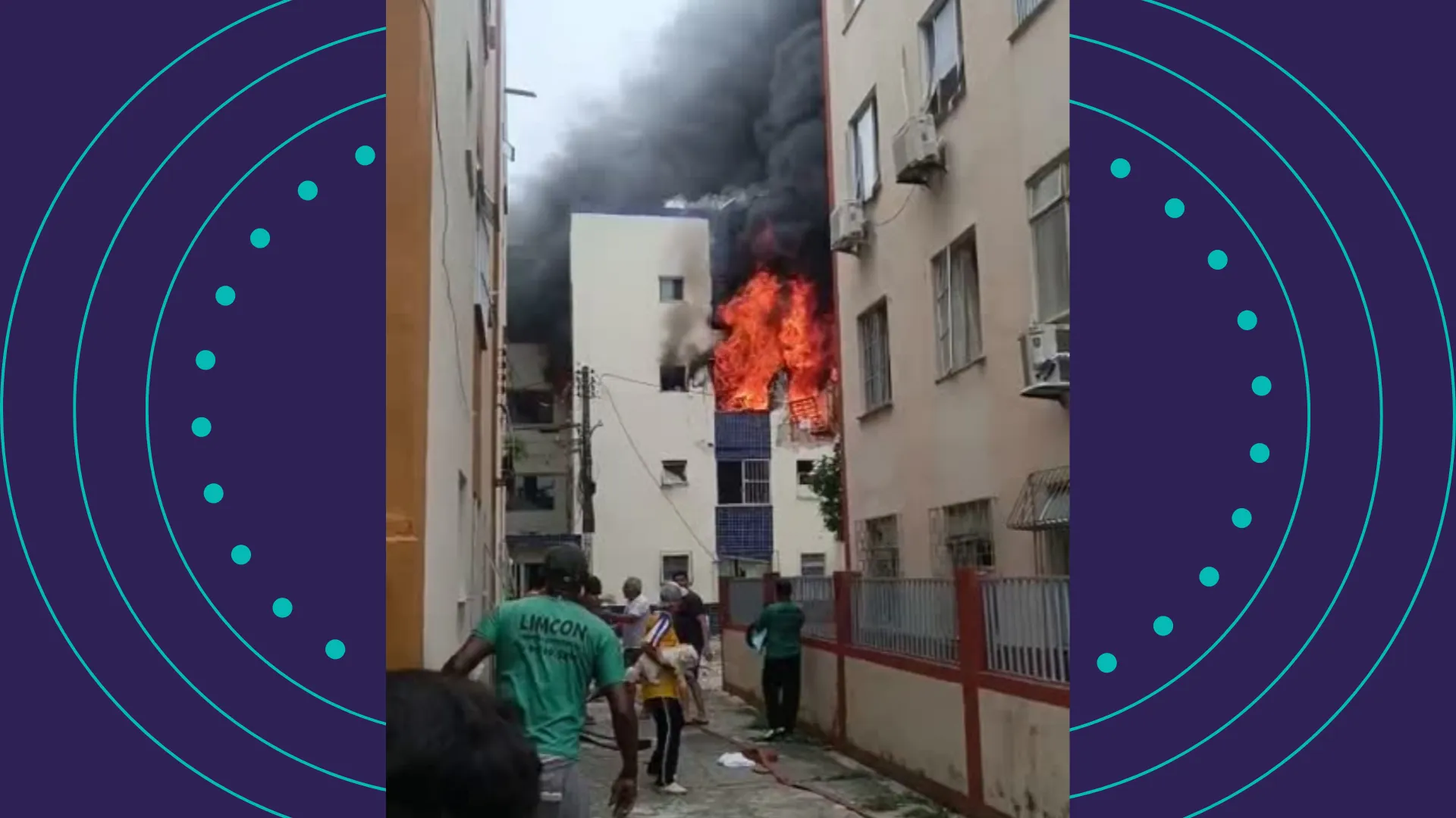 VÍDEOS: Incêndio atinge apartamentos no Stiep após explosão de gás