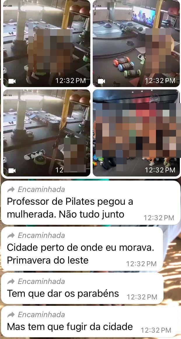 Prints das conversas envolvendo o instrutor. Foto: Redes Sociais