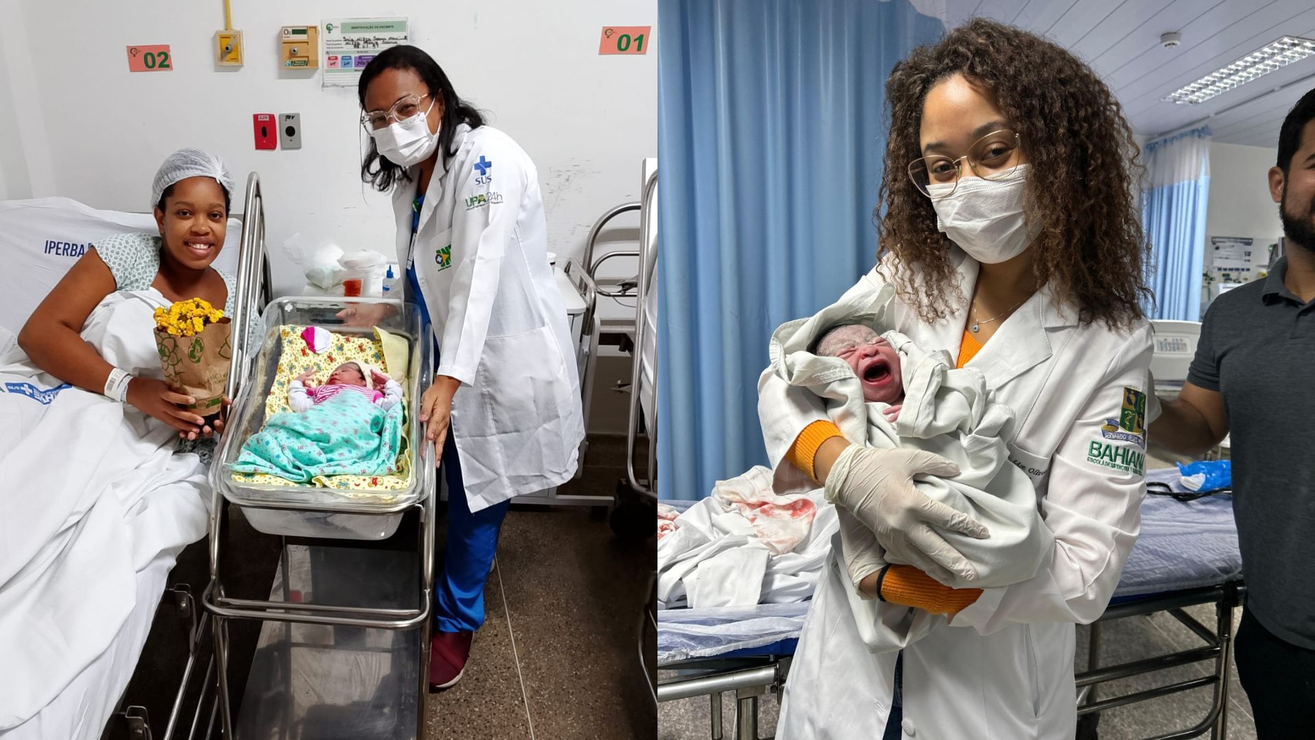 Mulher dá à luz primeira filha na UPA de Brotas | Fotos: divulgação/Aquatro Assessoria de Comunicação