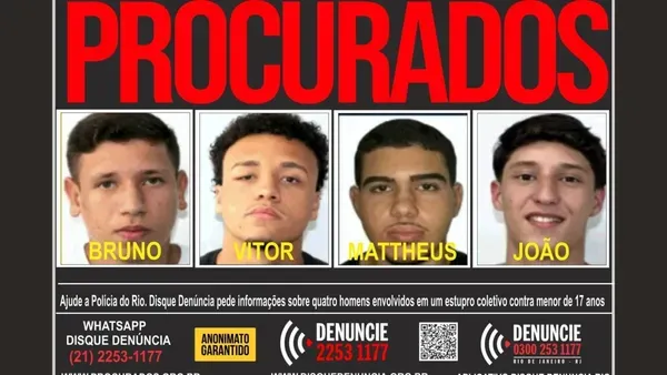 Procurados de estupro coletivo