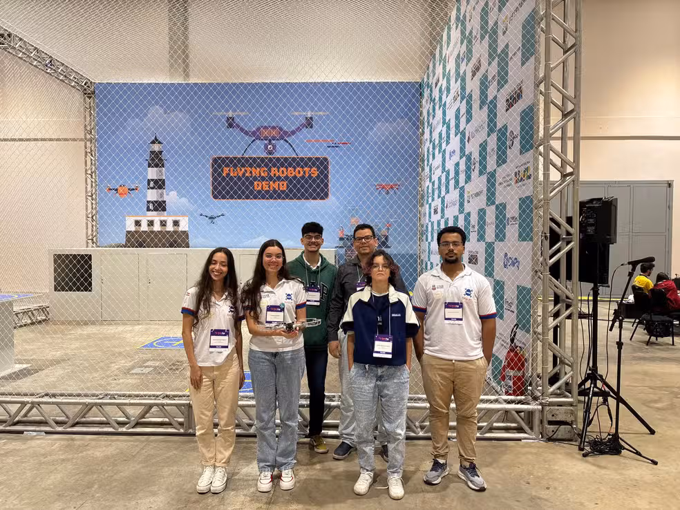 Equipe baiana Bahia RT, vencedora da categoria de drones da RoboCup 2025. Foto: Acervo pessoal