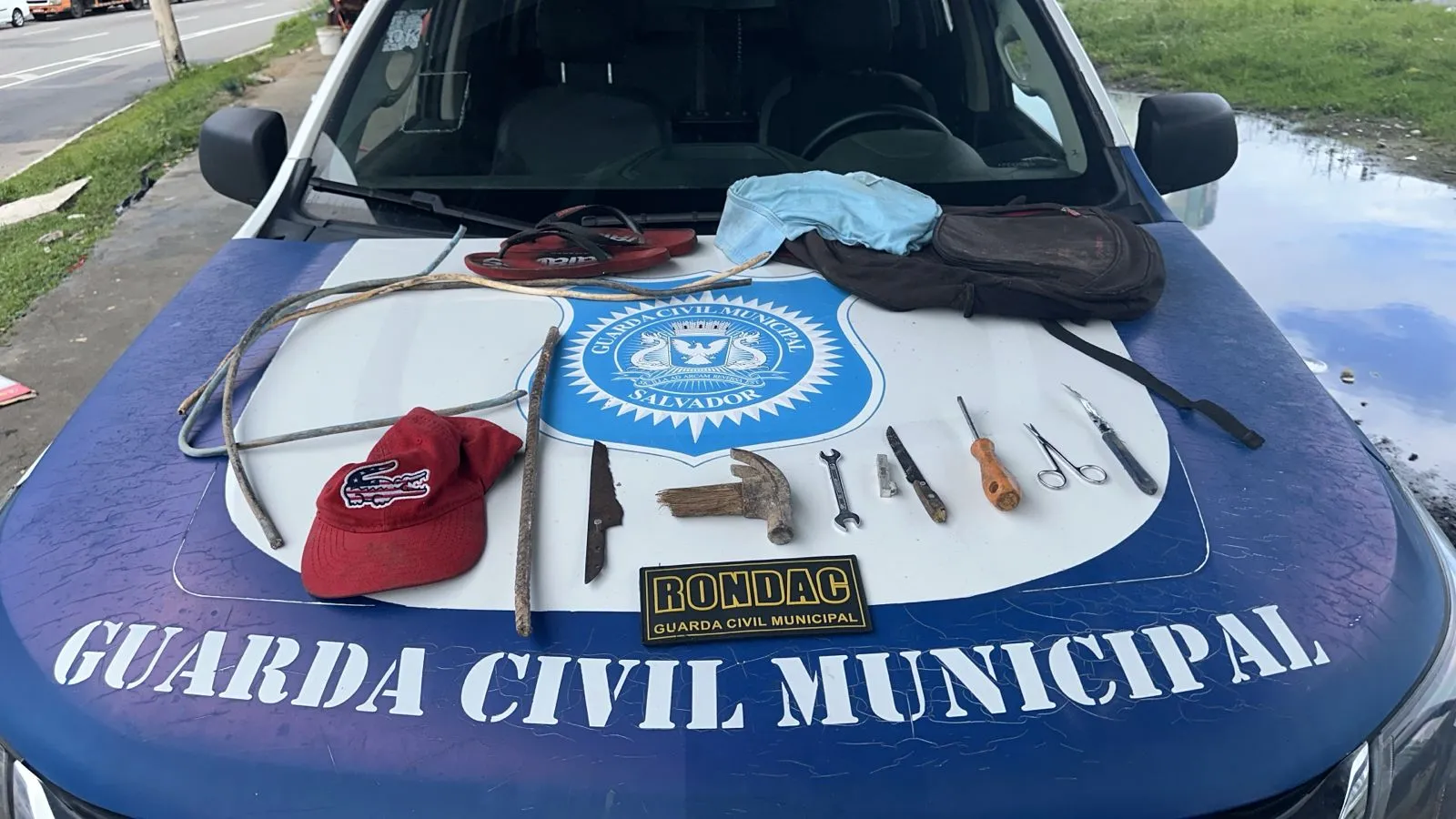 GCM flagra tentativas de furtos de fios no CAB e na Avenida ACM, em Salvador 