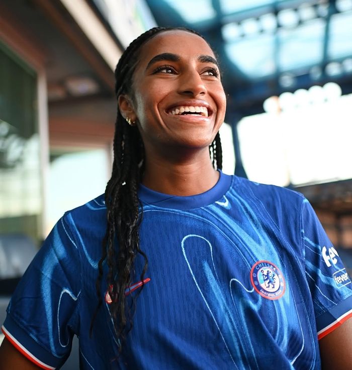Naomi Girma foi anunciada pelo Chelsea na segunda-feira (27) | Foto: divulga&ccedil;&atilde;o/Chelsea FCW