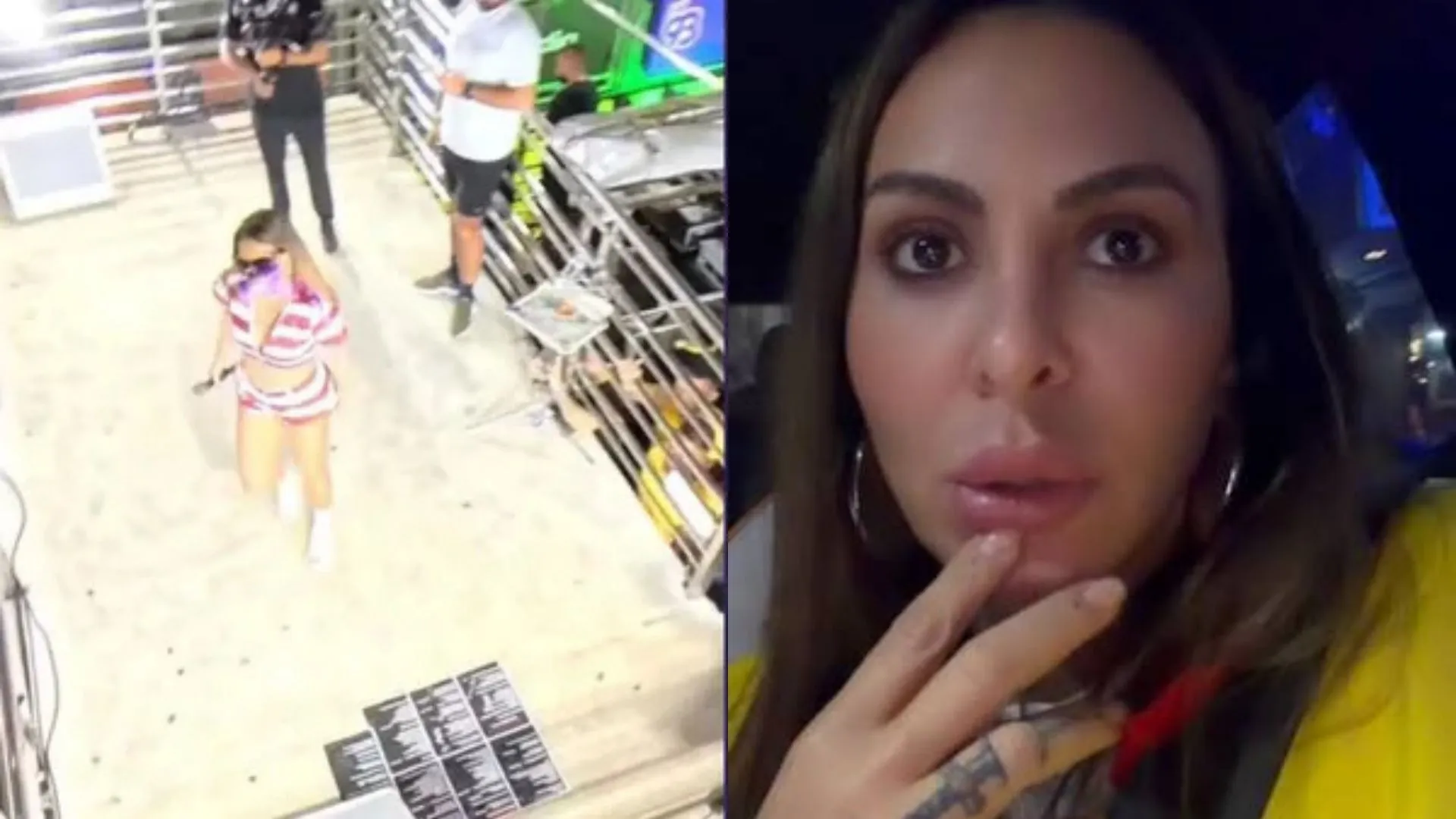 Alinne Rosa é atingida por copo no rosto durante show e desabafa violência