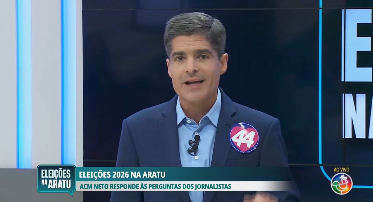 Acm Neto Durante Sabatina Na TV Aratu Sobre as Elei&ccedil;&otilde;es Para O Governo Da Bahia