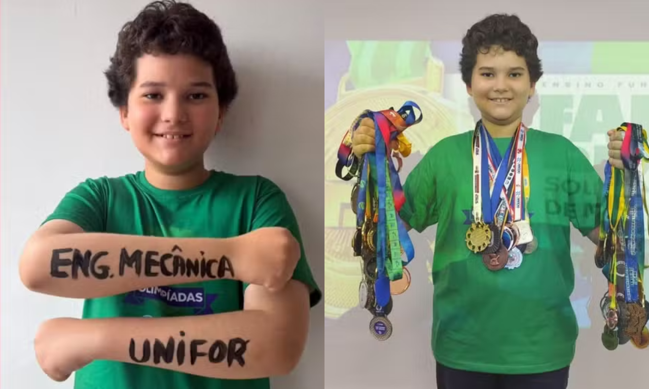Quem &eacute; Marcelinho? Baiano de 10 anos fica em 3&ordm; lugar em vestibular de Engenharia Mec&acirc;nica. Foto: Divulga&ccedil;&atilde;o