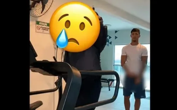 Homem flagrado se masturbando em academia de Feira é indiciado pela Polícia Civil.| Foto: Redes Sociais