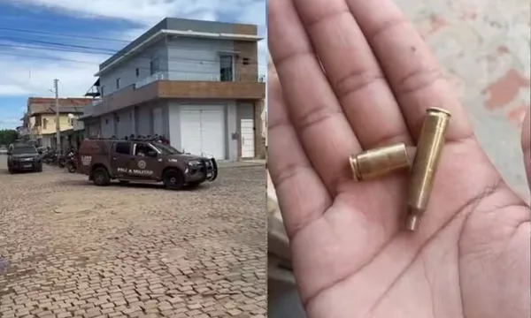 VÍDEO: moradores flagram perseguição e troca de tiros no interior da Bahia.Foto: reprodução