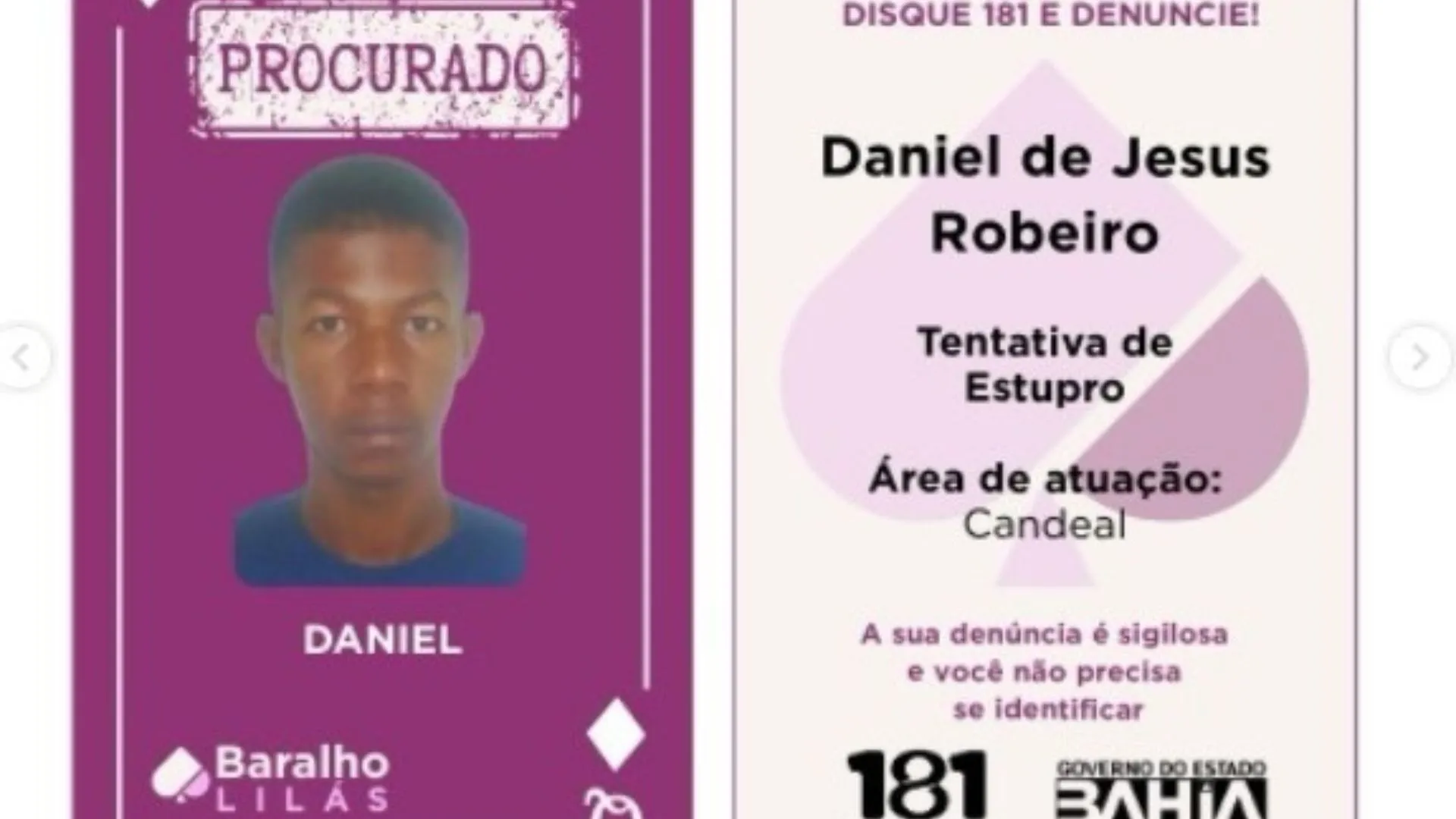 Integrante do 'Baralho Lilás' é preso por estupro em Feira de Santana