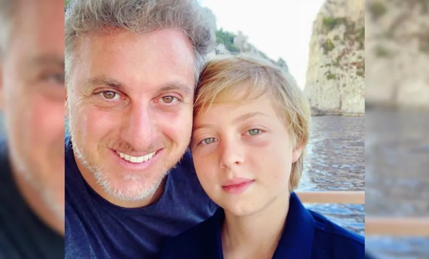 Luciano Huck esclarece que foi o filho do meio que sofreu acidente; Benício passa bem 