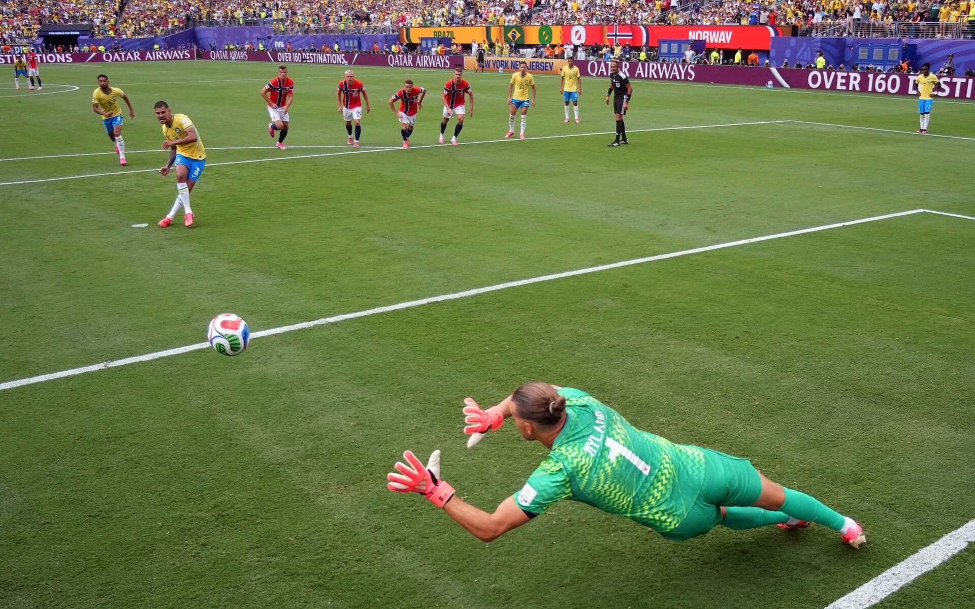 Brasil eliminado para Noruega
