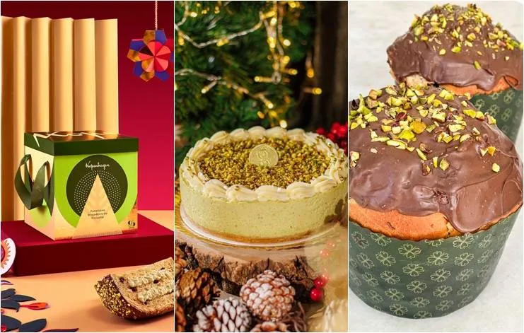 Natal do pistache: cremes, chocotones e sobremesas verdes dominaram as docerias no fim de ano