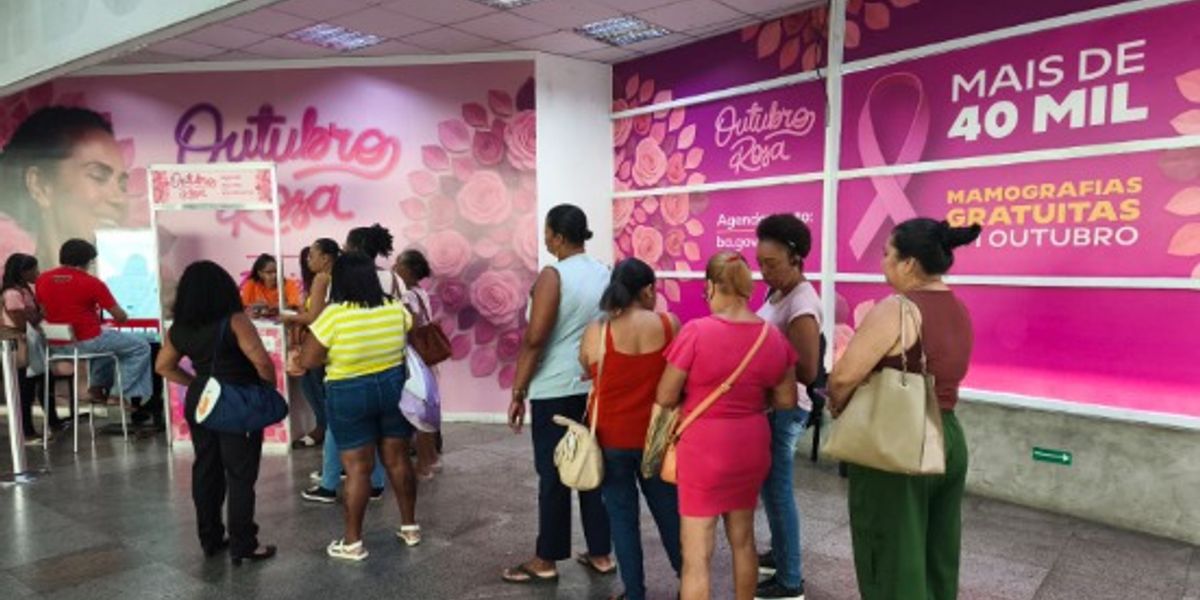 Agendamento de mamografia em Salvador. Foto: Divulga&ccedil;&atilde;o Metr&ocirc; 