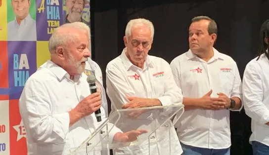 Em Salvador, Lula comete gafe e diz que veio fazer 'aposta na dupla GG': 'Jerônimo e Geraldo'
