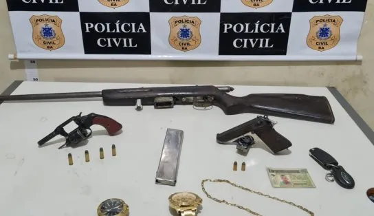 Desarmados: Armas que seriam utilizadas por traficantes no interior são apreendidas pela polícia
