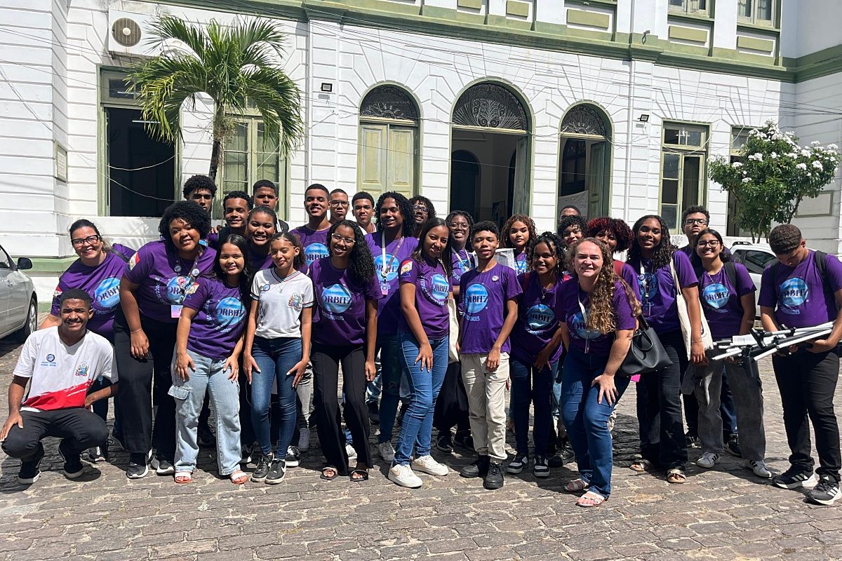 Clube de Ciências Orbitz, do Colégio Central, em Salvador. Foto: Arquivo Pessoal