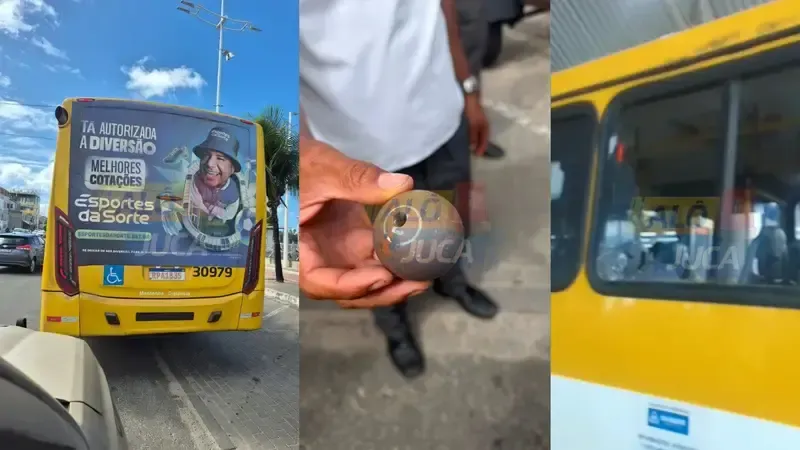 Ônibus Atingido Por Pedras, Em Av De Salvador