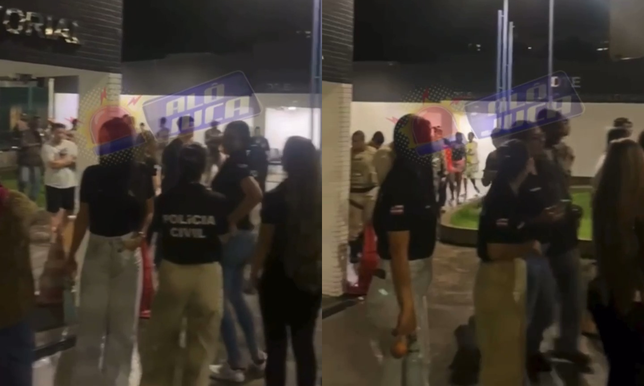 Delegacia é evacuada após homem ser apreendio com explosivo em Salvador.Foto: Reprodução | Alô Juca