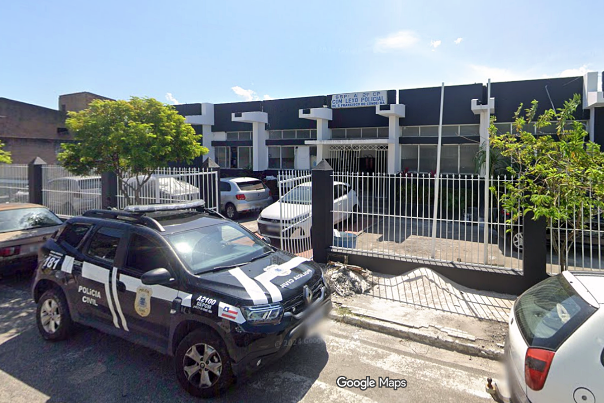 Uma mulher foi presa por matar o ex-companheiro queimado em uma praça pública da cidade baiana de São Francisco do Conde, em março. Foto: Google Street View