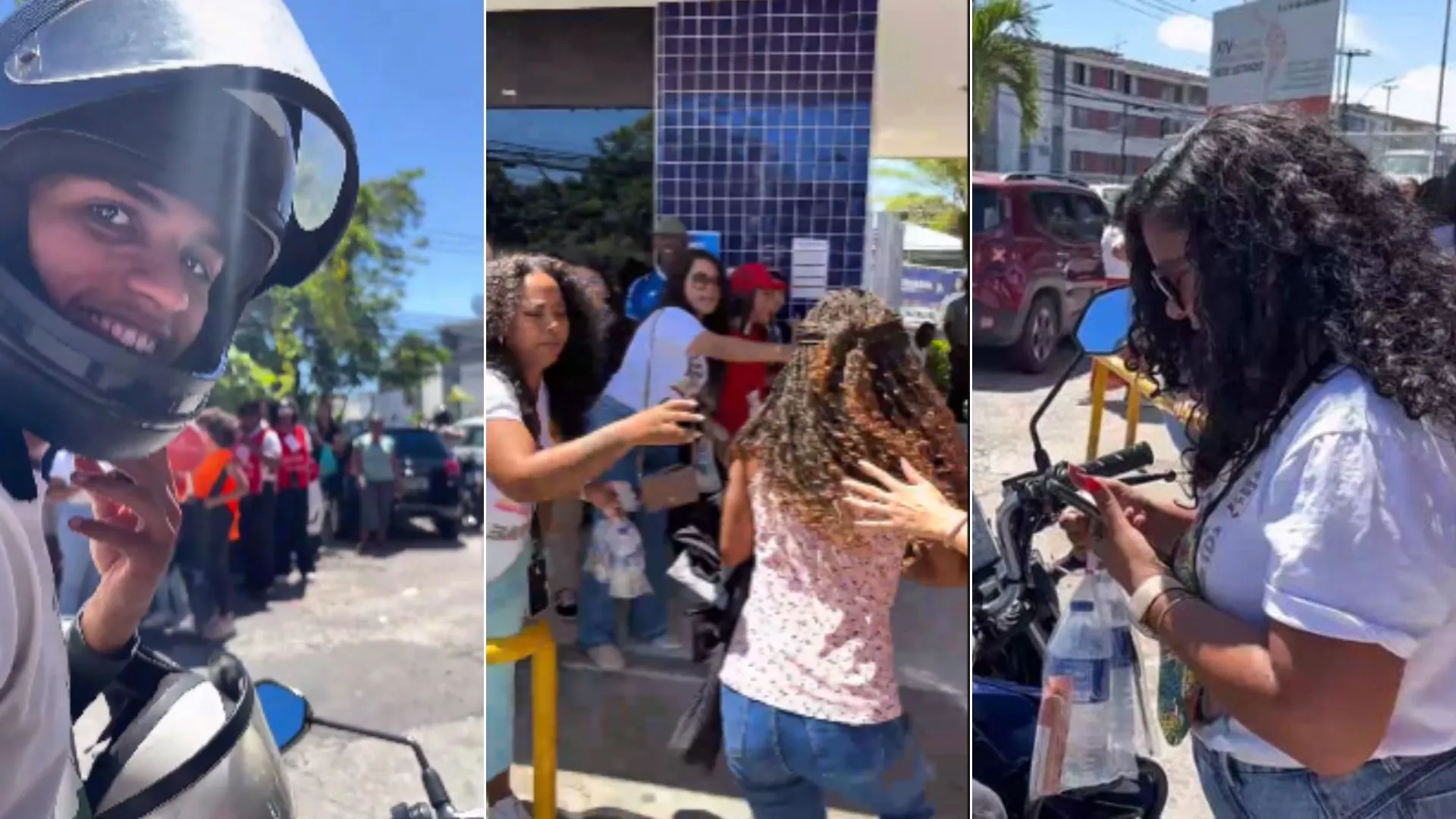 Motociclista ajudou estudante a não se atrasar para o Enem