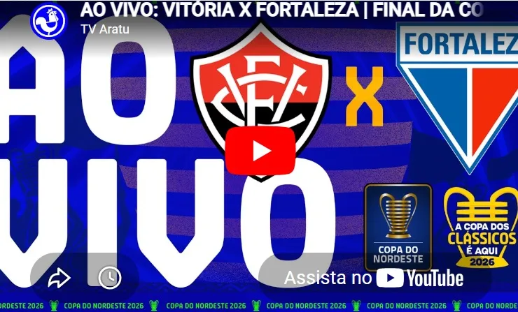 Copa do Nordeste: acompanhe aqui a transmissão de Vitória X Fortaleza