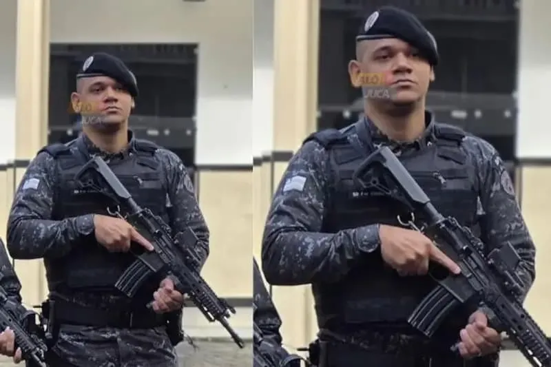 Policial militar Lucas da Silva Cavalcanti, vítima de acidente durante treinamento em Salvador