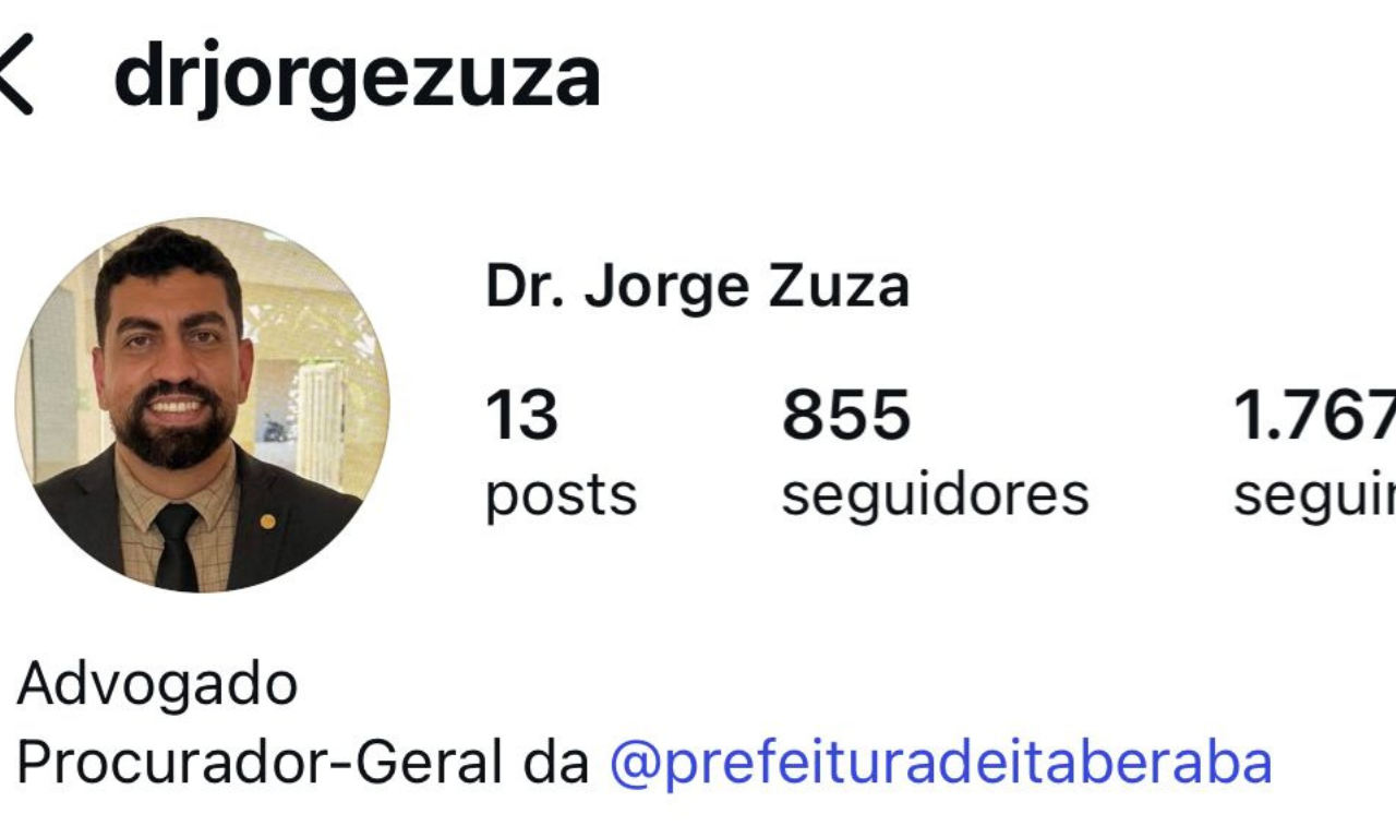 Reprodução@drjorgezuza / Denunciado por agressão à esposa, procurador de Itaberaba segue no cargo; Denunciado por agressão à esposa, procurador de Itaberaba segue no cargo
