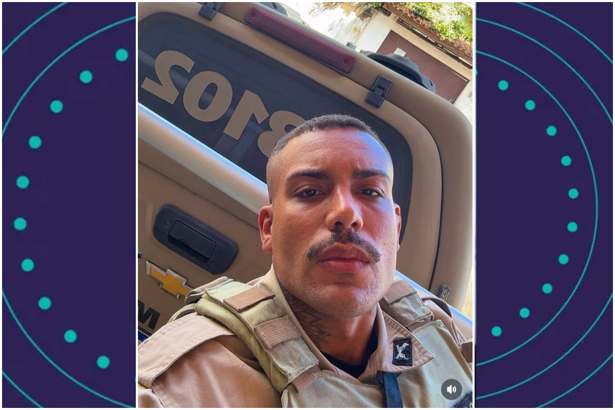 Um policial militar, identificado como Soldado Ramon,  foi baleado durante uma troca de tiros no bairro de Val&eacute;ria, durante uma incurs&atilde;o ocorrida na noite desta sexta. Foto: Redes Sociais
