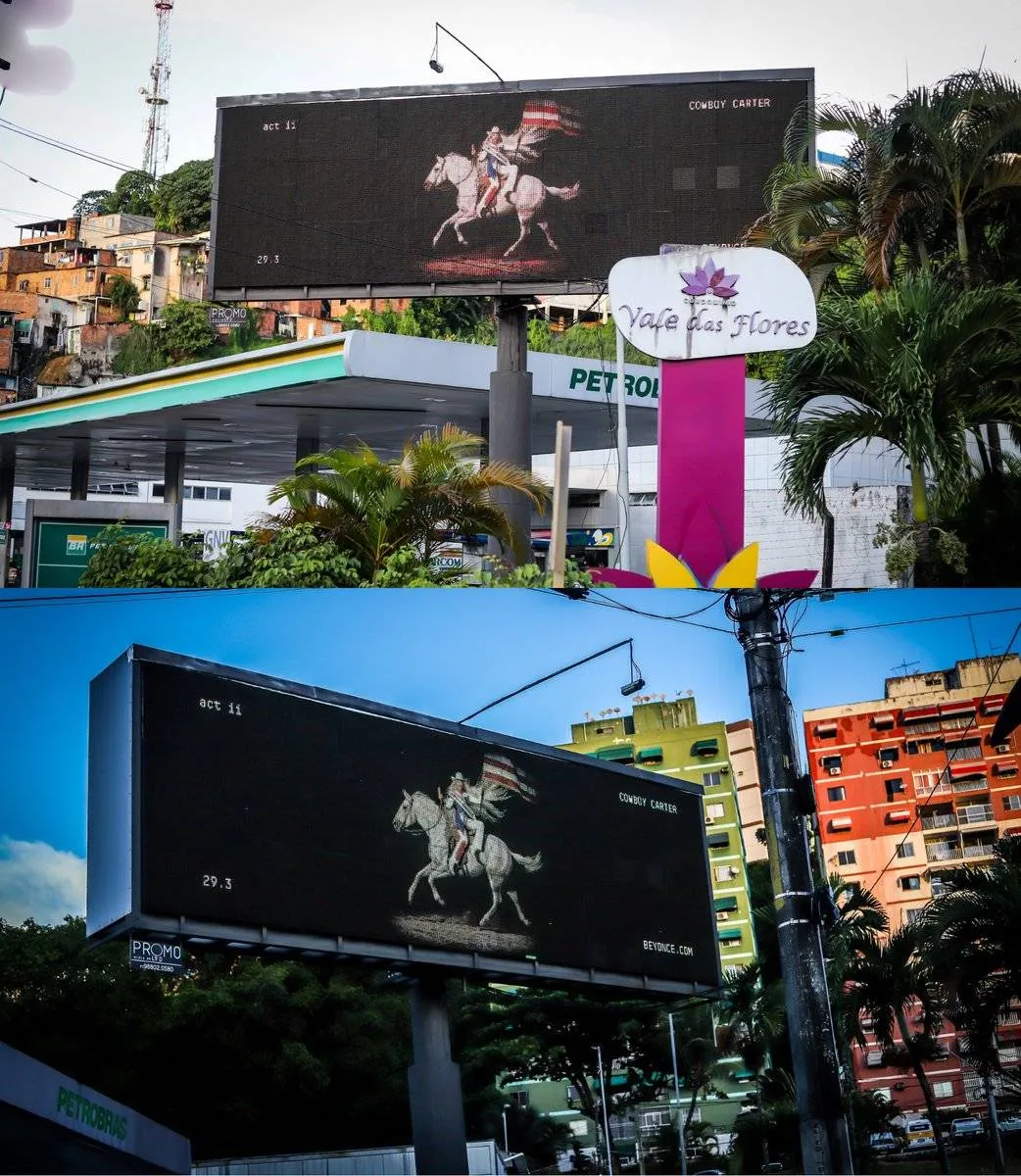 Ela vem aí? Salvador ganha novos outdoors para divulgação de álbum de Beyoncé