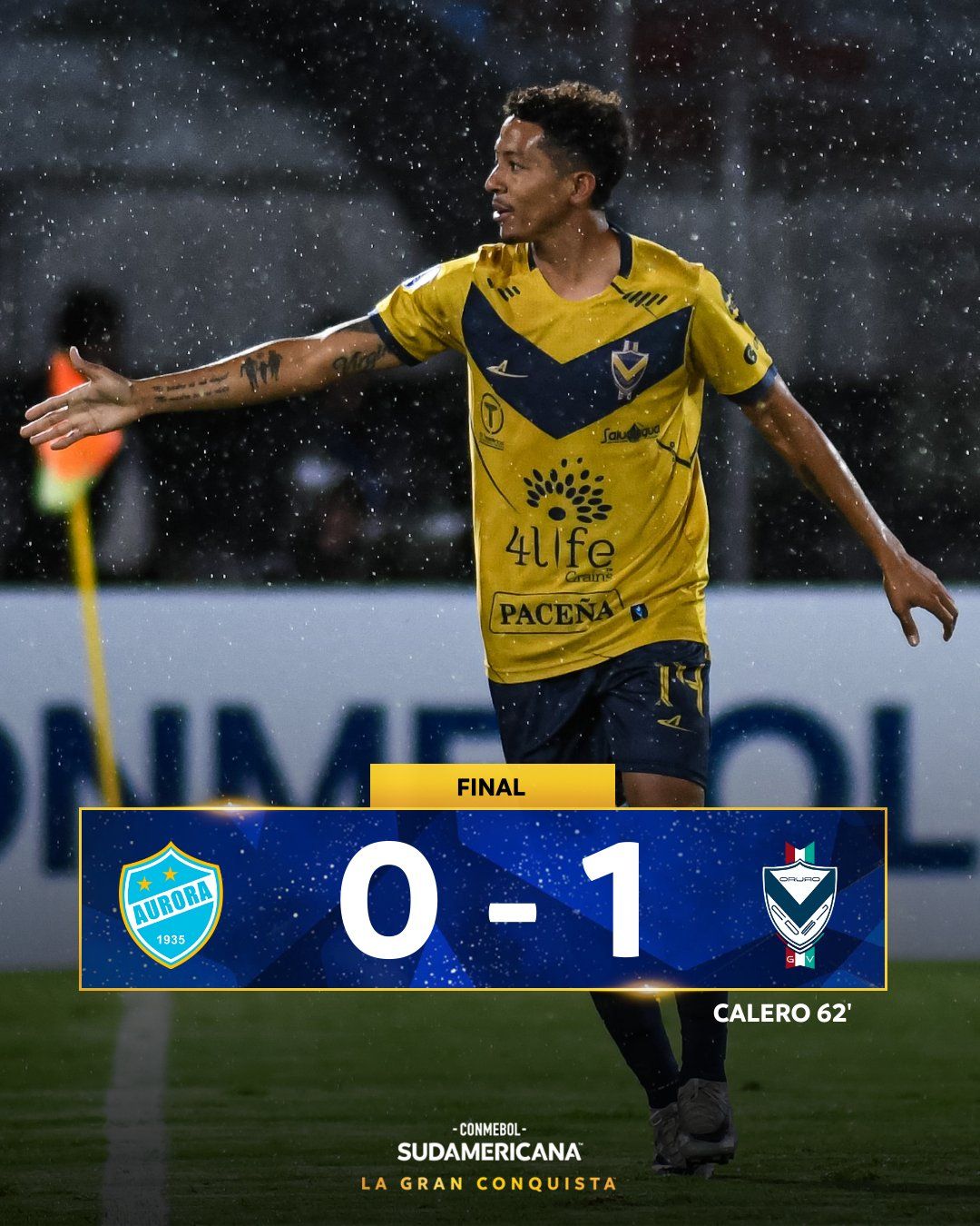 San José supera Aurora. Foto: Divulgação/Conmebol