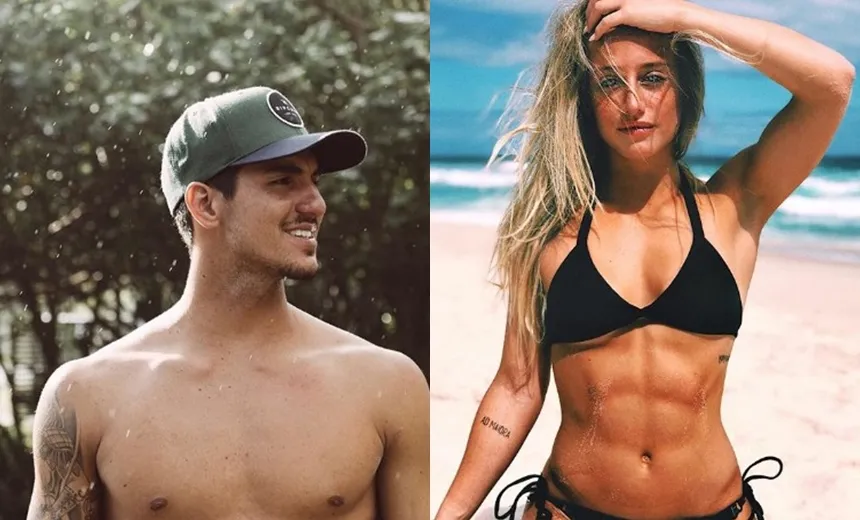 Gabriel Medina engata romance com a atriz Bruna Griphao