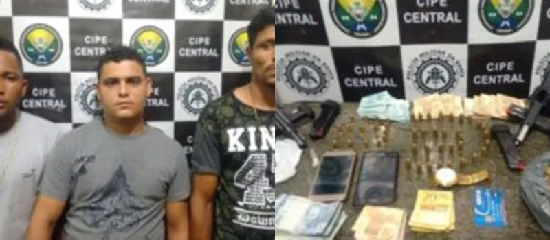 BAIXO SUL: PM prende trio que roubou agência bancária em Igrapiúna