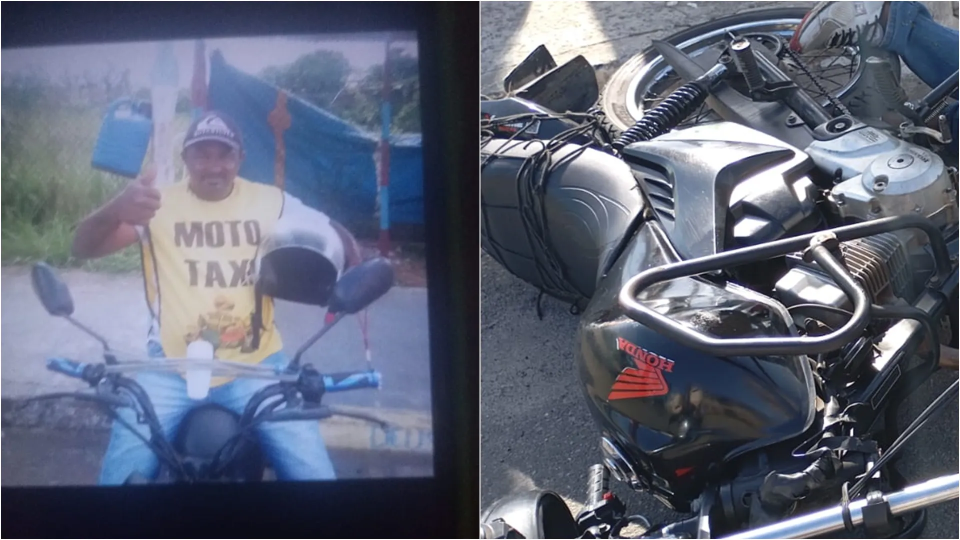 Mototaxista era conhecido pelo apelido de "Mãe". Foto: Arquivo pessoal / leitor Aratu On 