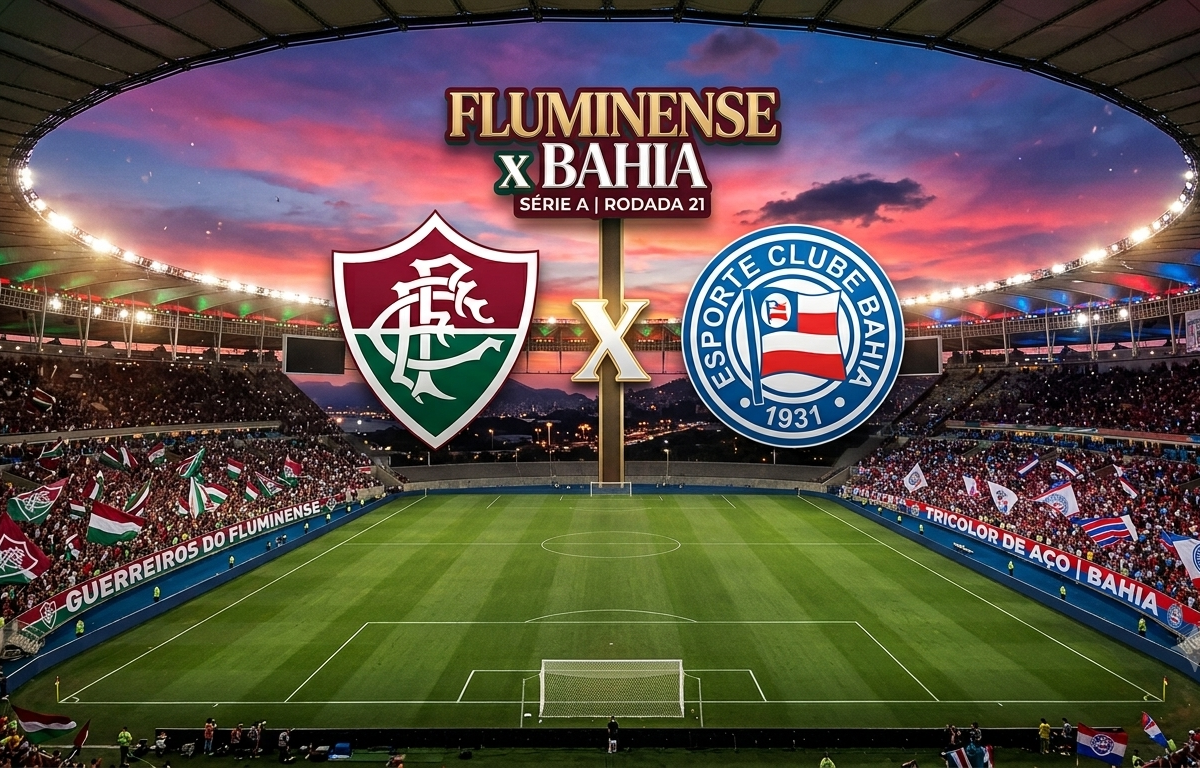 Fluminense x Bahia. Foto: Imagem gerada por IA