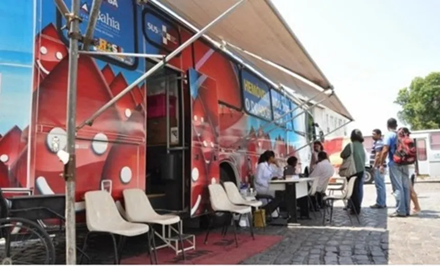 Hemóvel fica até esta sexta-feira em shopping de Salvador