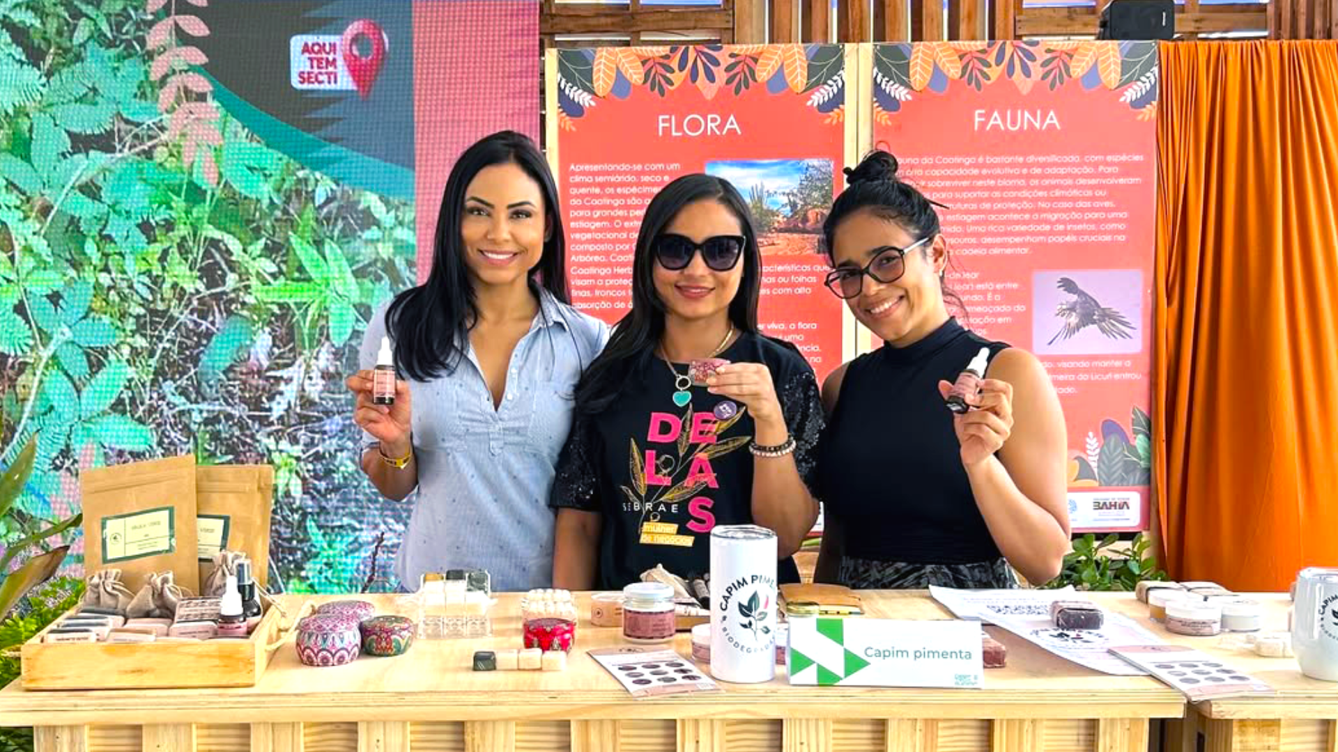 Startup baiana vencedora do NEON 2025, maior evento de inovação do Nordeste, têm gestão 100% feminina. Foto: Reprodução / Instagram @capimpimentacosmeticosnaturais