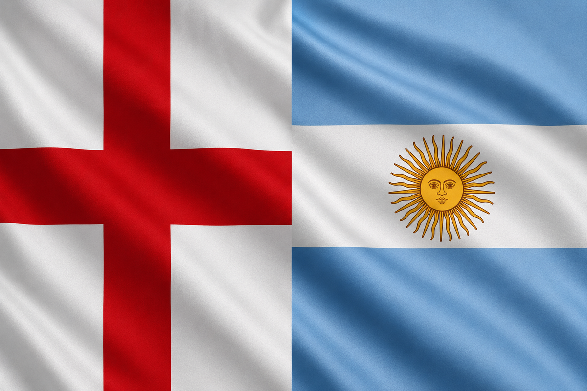 Rivalidade entre Inglaterra Argentina motiva refor&ccedil;o de seguran&ccedil;a em Atlanta. Foto: Reprodu&ccedil;&atilde;o | IA/ChatGPT