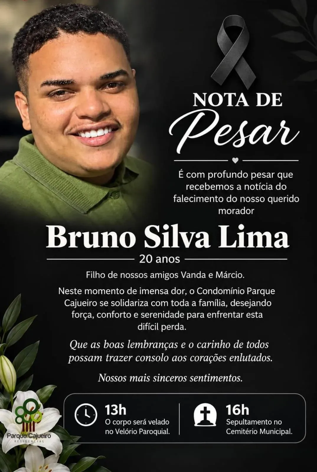Jovem morre ap&oacute;s cair de moto durante fuga da PM no Rec&ocirc;ncavo Baiano. Foto: Reprodu&ccedil;&atilde;o Rede Social 