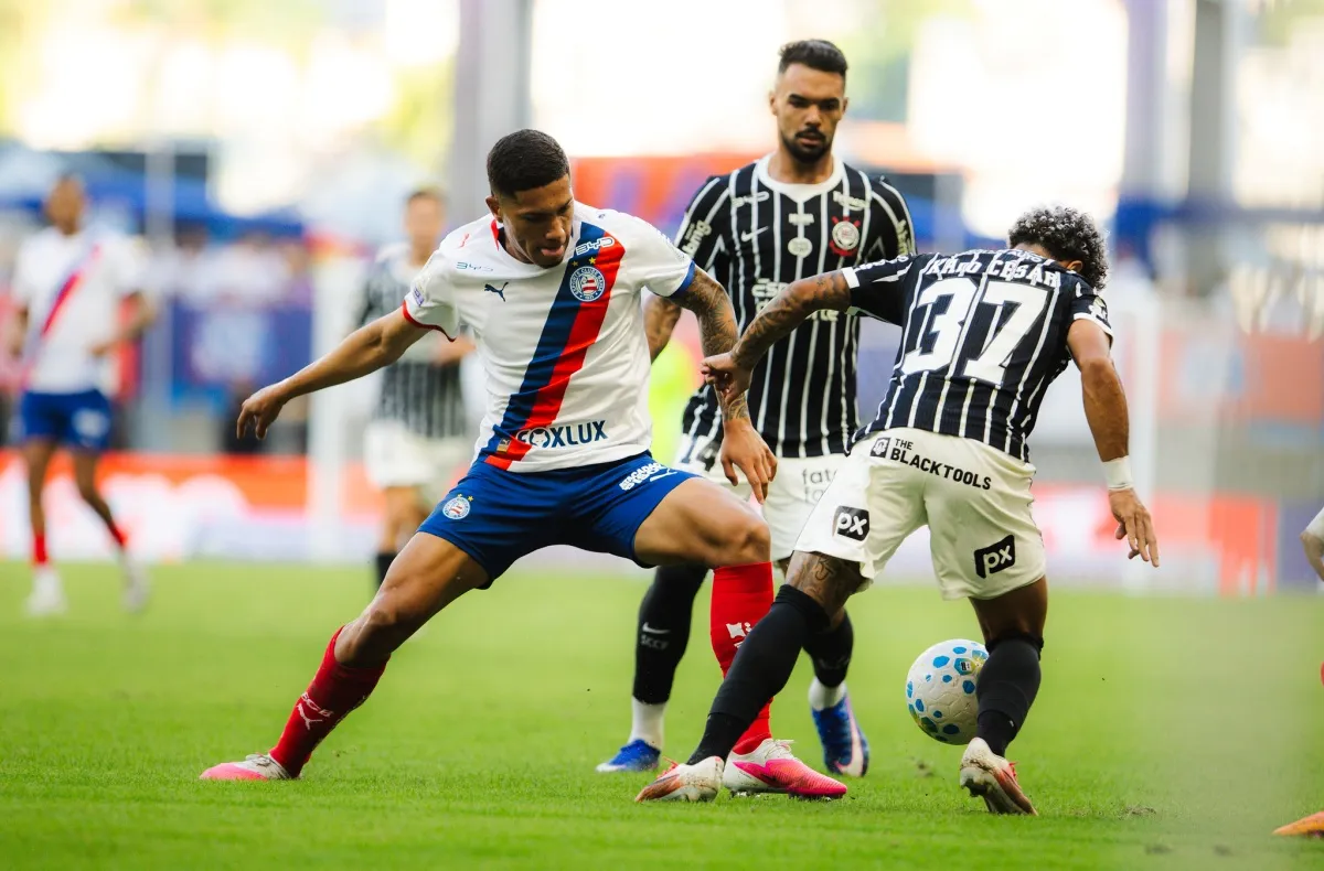 Com gols anulados, Bahia e Corinthians empatam por 1x1, na Fonte Nova