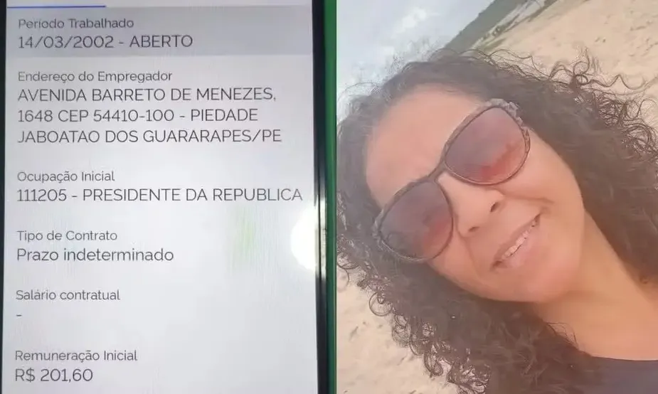 Erro em registro faz técnica de enfermagem ter cargo de presidente da república
