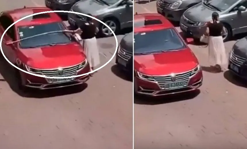 Motorista viraliza ao usar trena para saber se carro cabe em vaga; veja vídeo 